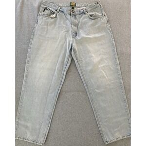 Cabela's Relaxed‎ Fit Jeans Men's 36x28.5 Light Blue Zip Fly Work 90s Workwear